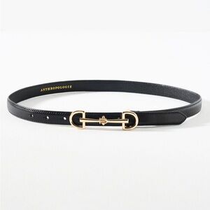 Skinny Horsebit Detail Belt